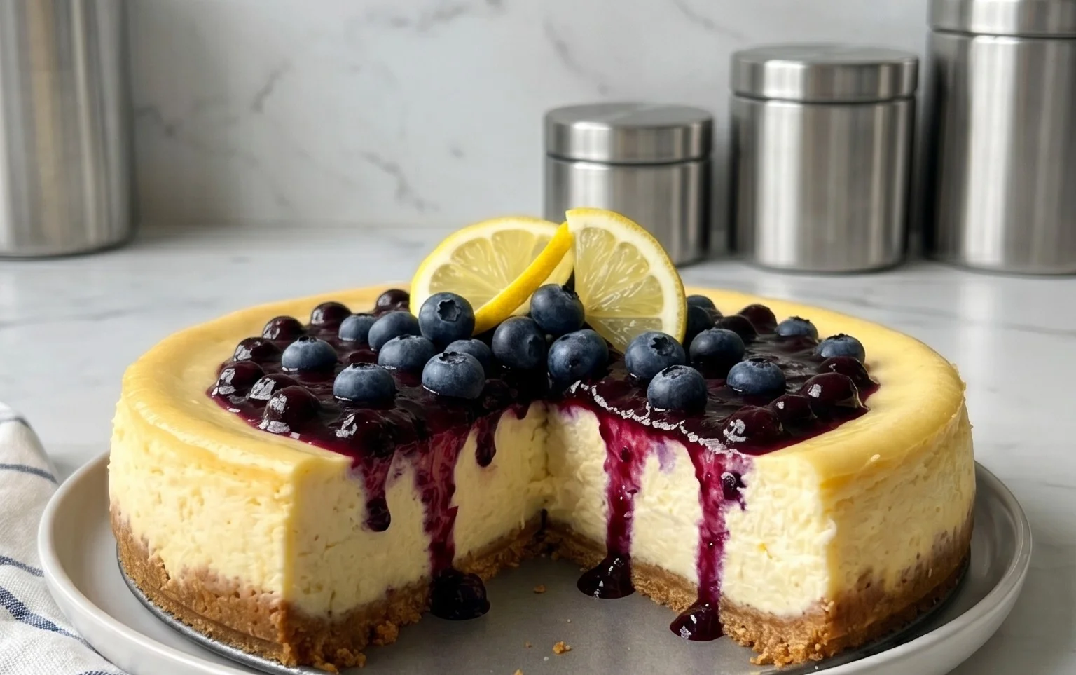 Lemon Blueberry Cheesecake