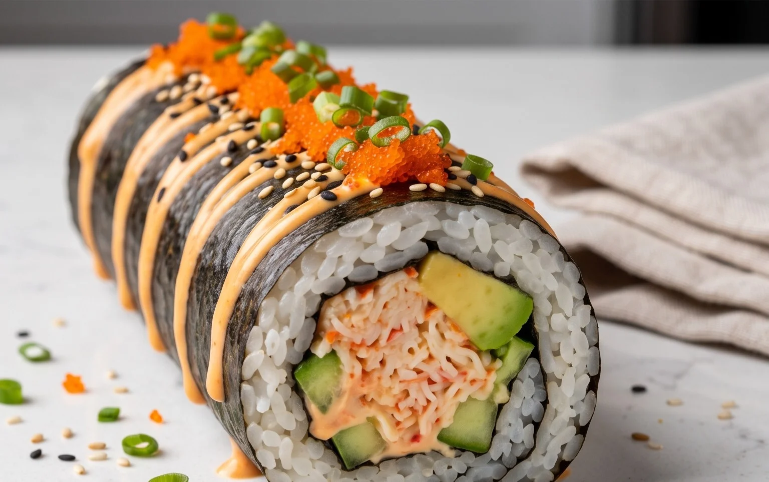 Kani Sushi (Spicy Crab Roll)