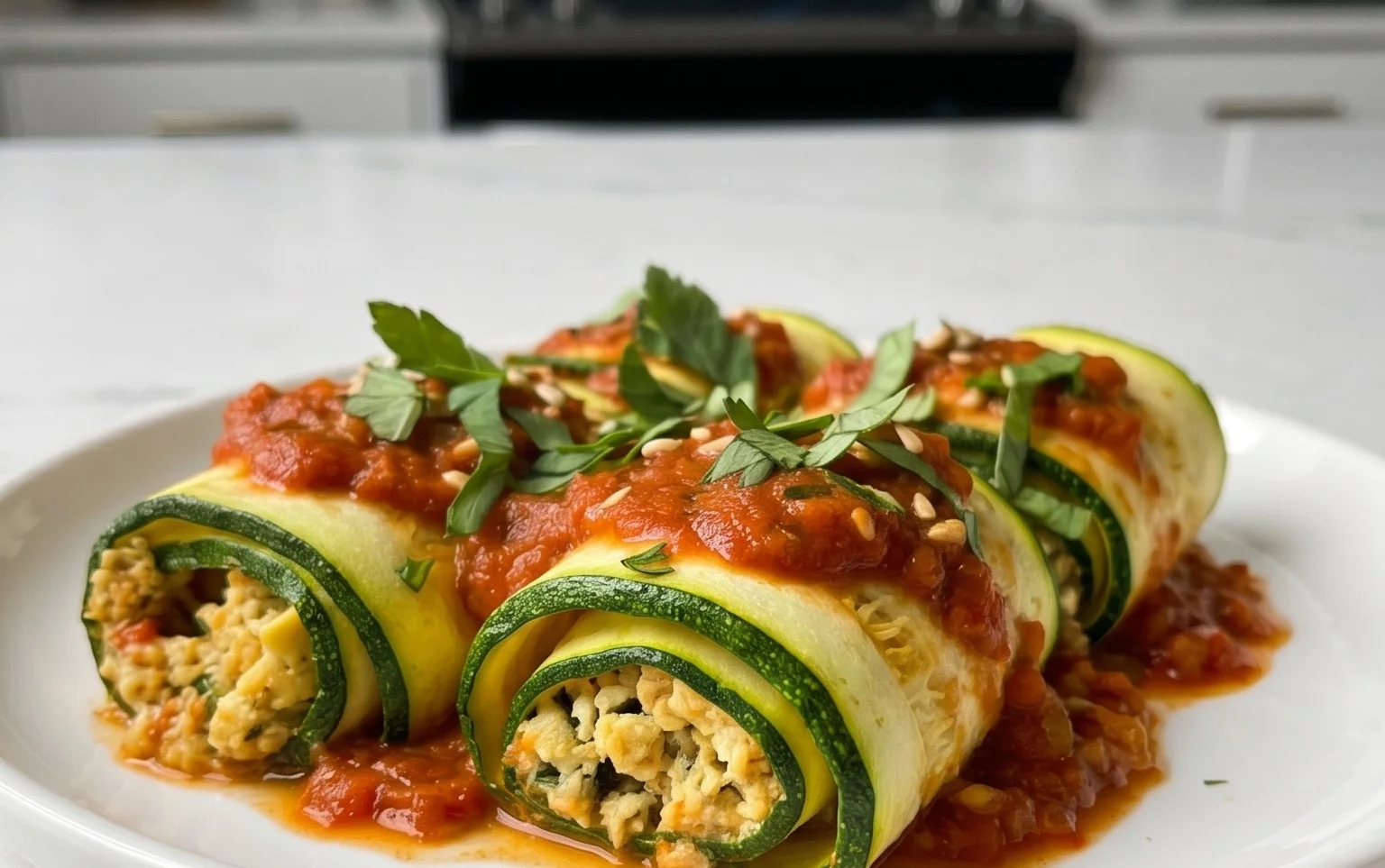 Vegan Zucchini Rollatini
