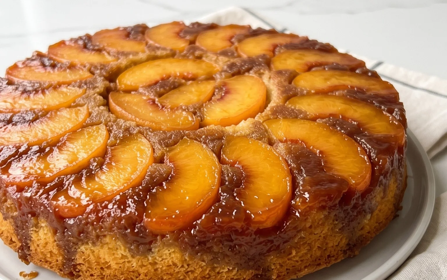 Peach Upside-Down Cake