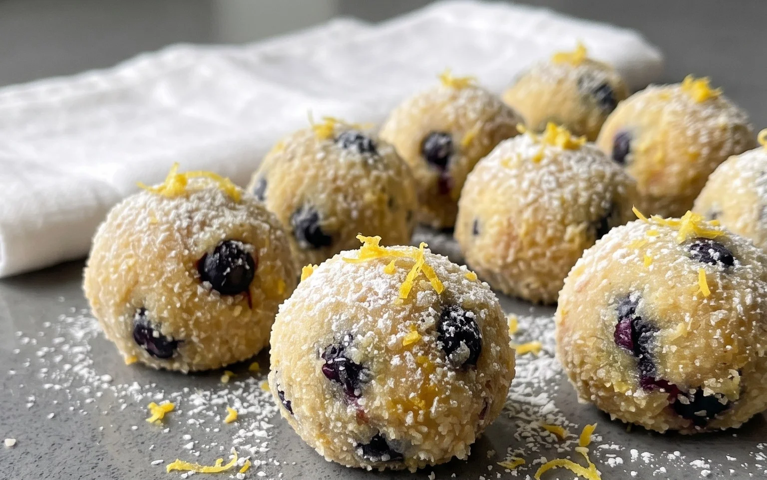 Lemon Blueberry Truffles