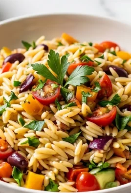 Rainbow Orzo Salad