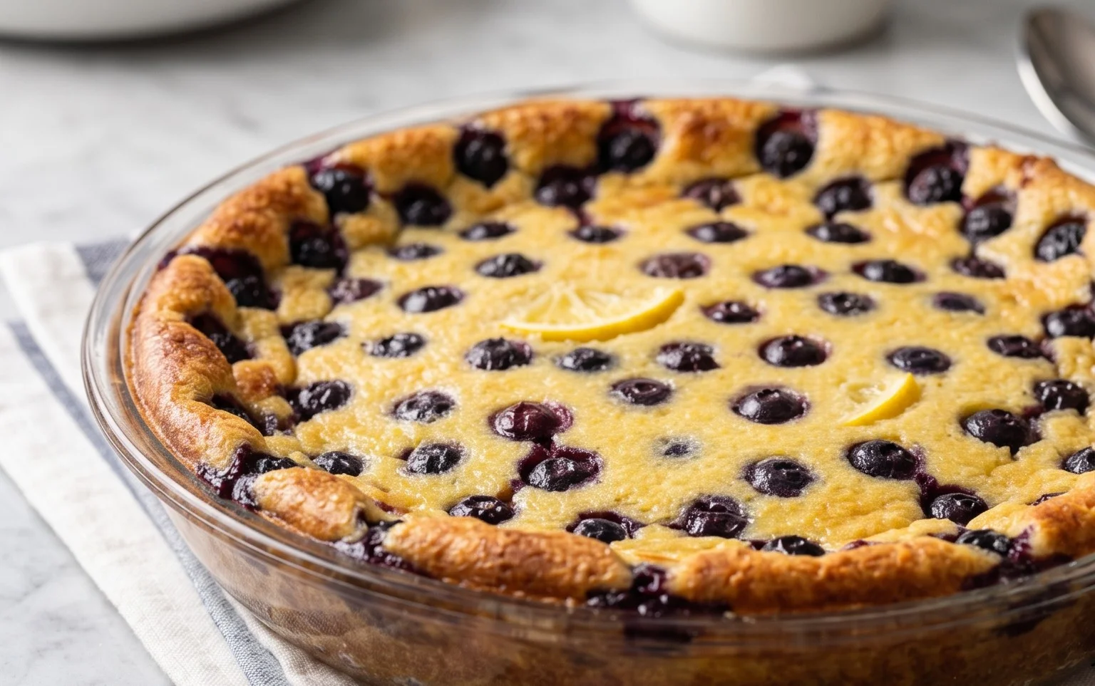 Lemon Blueberry Clafoutis
