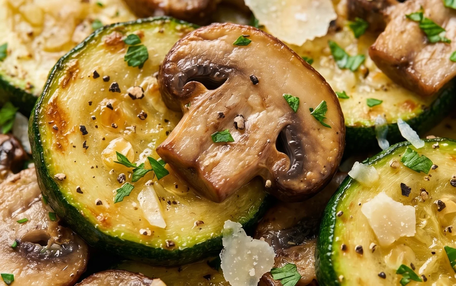 Skillet Zucchini and Mushrooms