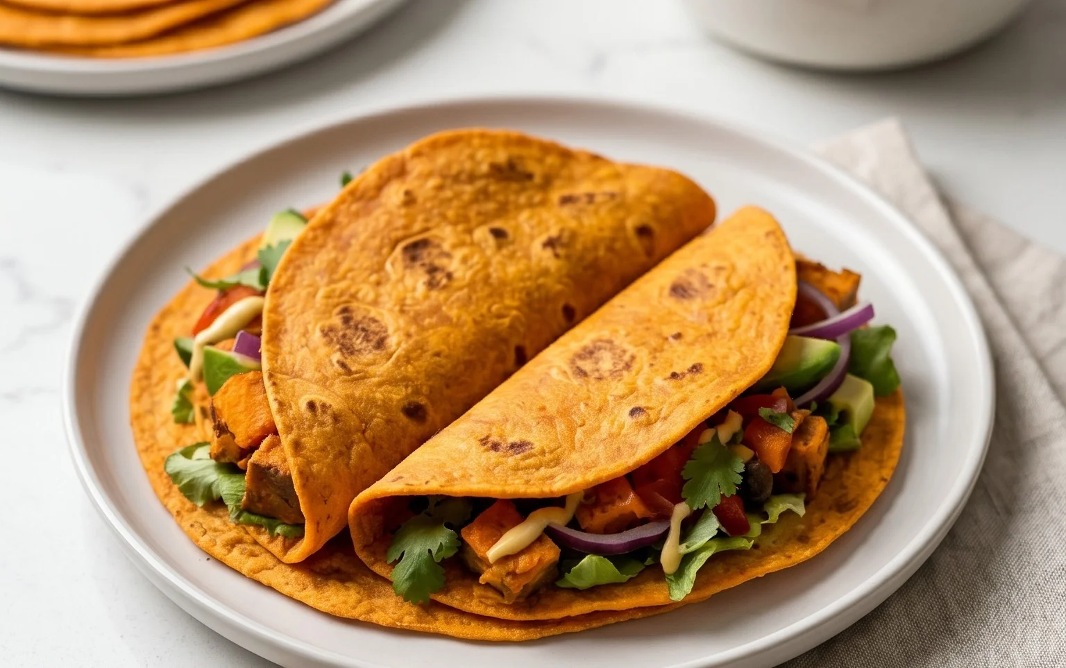 Sweet Potato Tortillas (Gluten-Free Vegan Wraps)