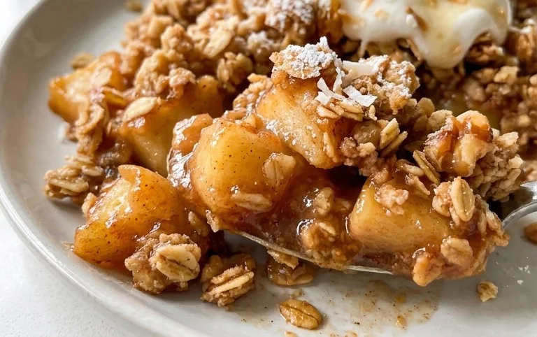 Healthy Breakfast Apple Crum extractble