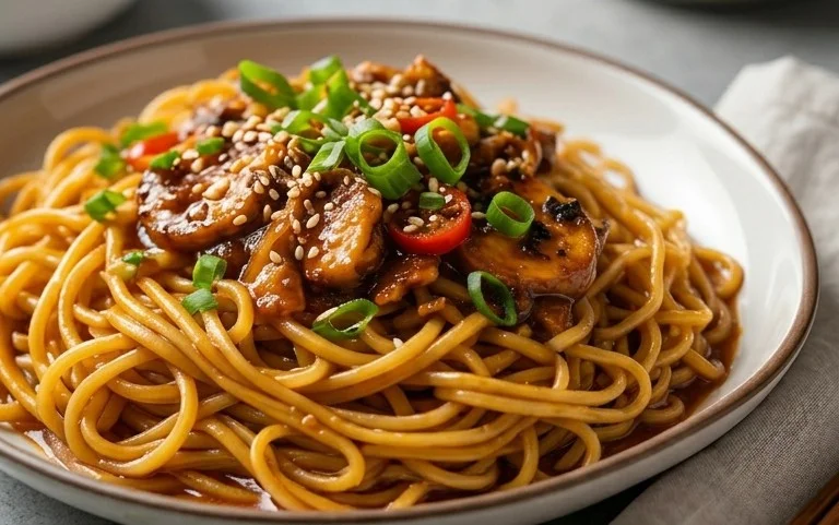 Easy Saucy Ramen Noodles