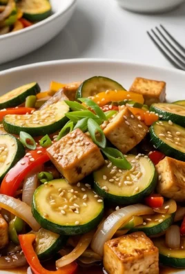 Zucchini Stir Fry With Tofu (Vegan)