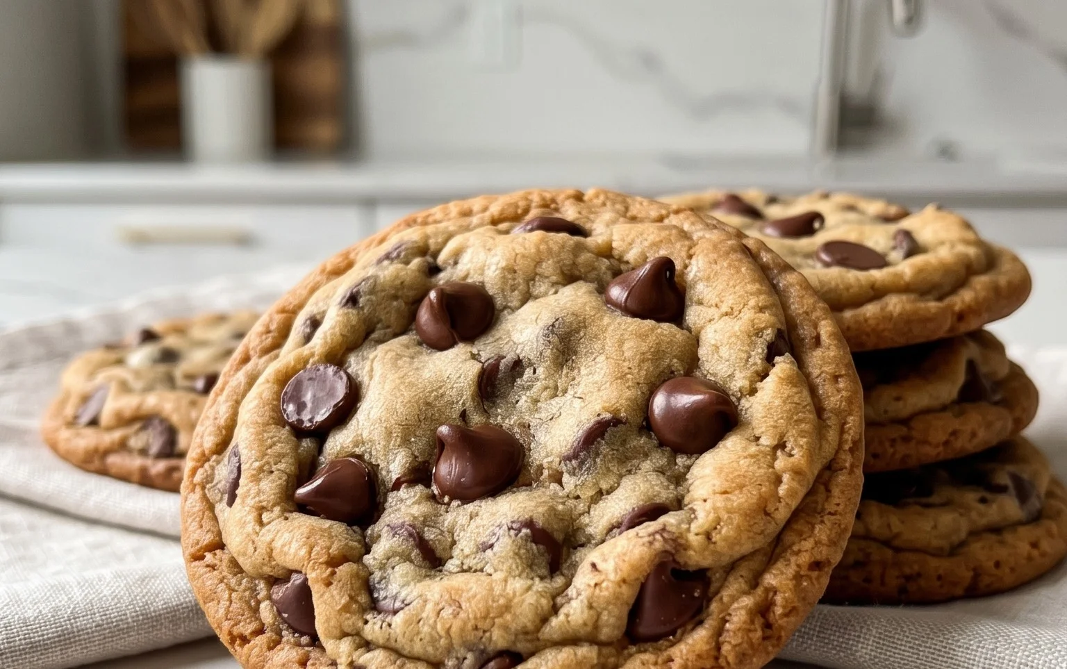 Crispy and Chewy Chocolate Chip Cookies