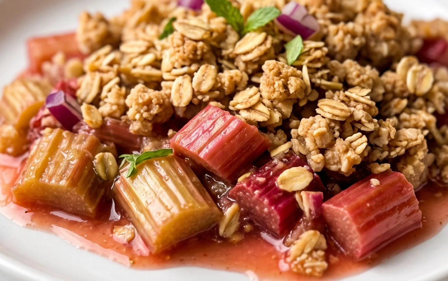 Easy Rhubarb Crisp