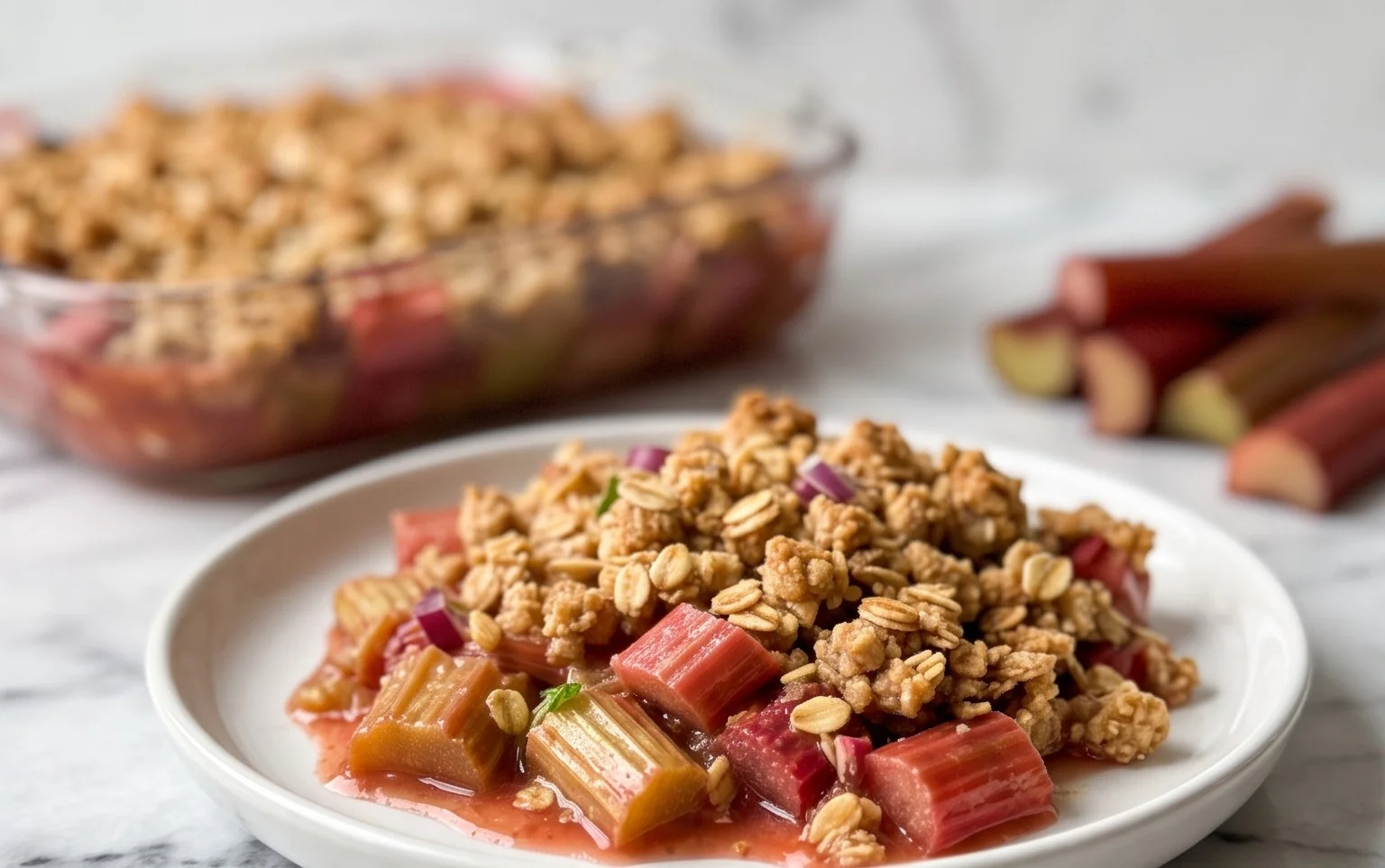Easy Rhubarb Crisp