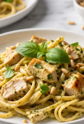 Creamy Chicken Pesto Pasta