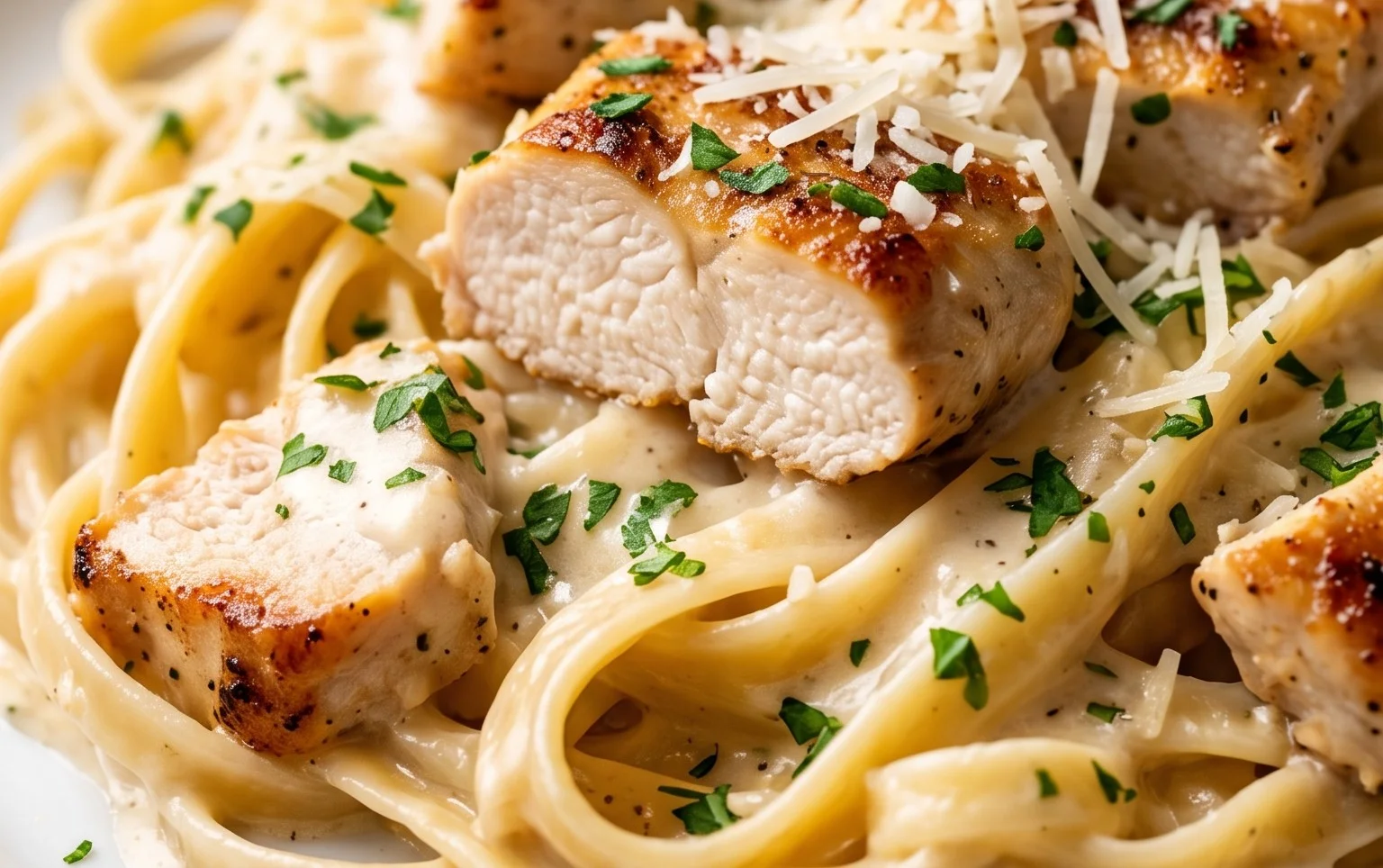 Low Calorie Chicken Alfredo