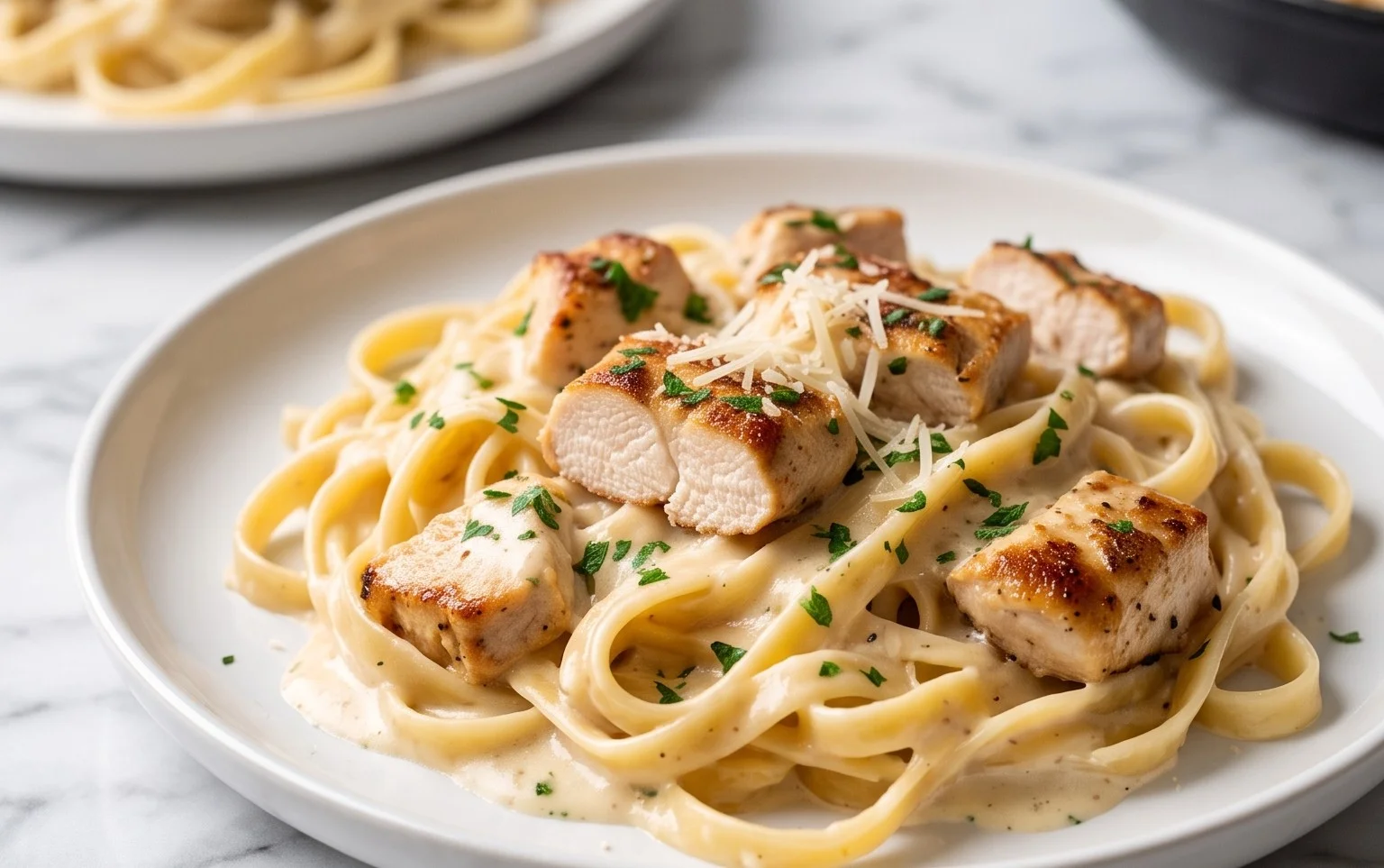 Low Calorie Chicken Alfredo