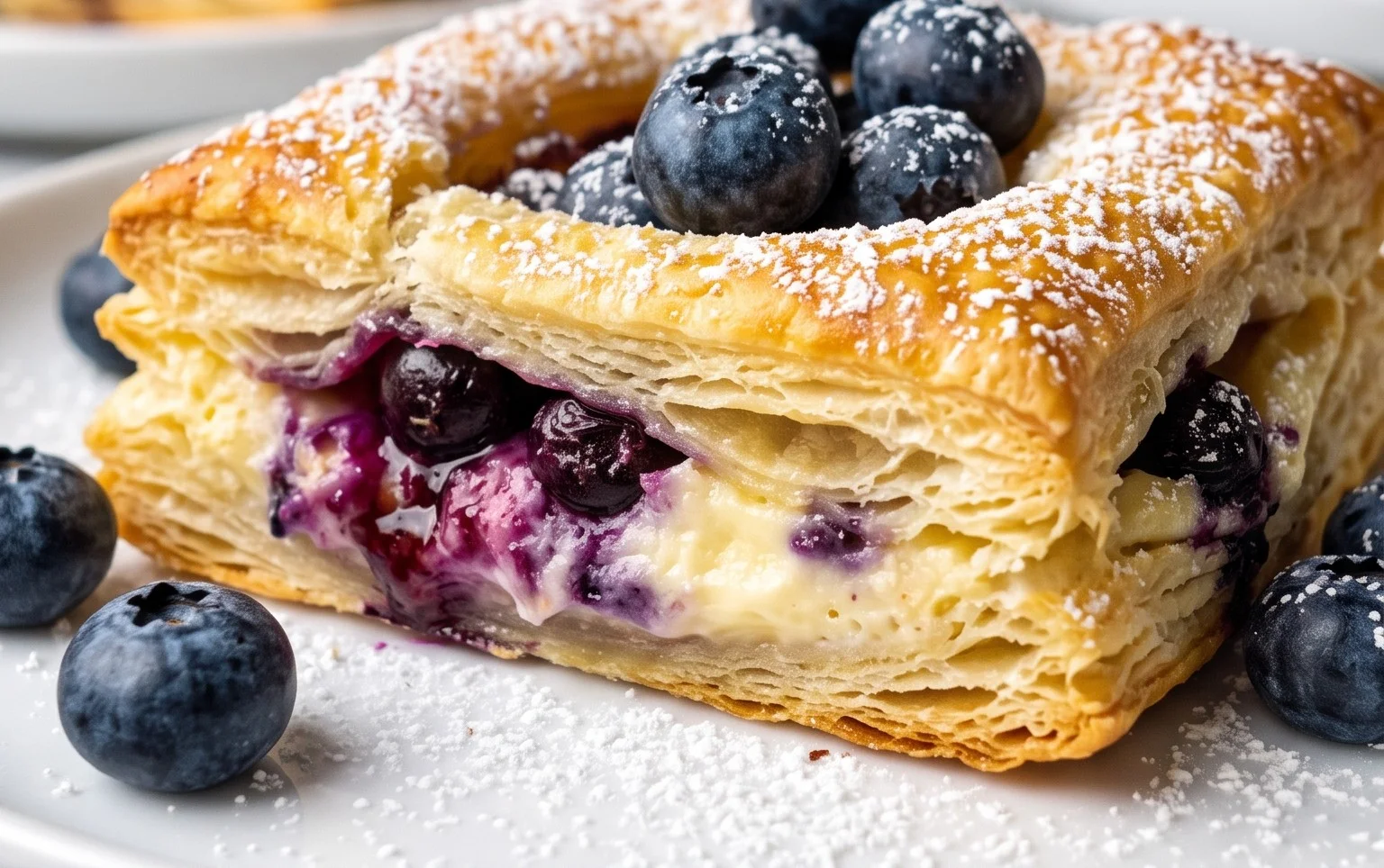 Blueberry Cream Cheese Puff Pastry