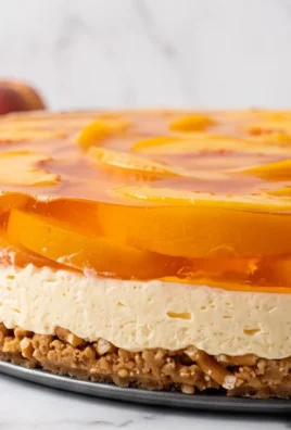 Peach Pretzel Salad Dessert