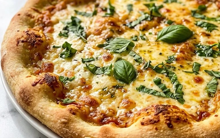 buttery garlic pizza