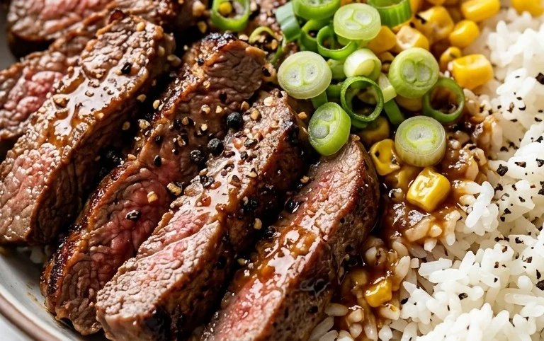 Beef Pepper Rice Bowl is a delicious meal option.