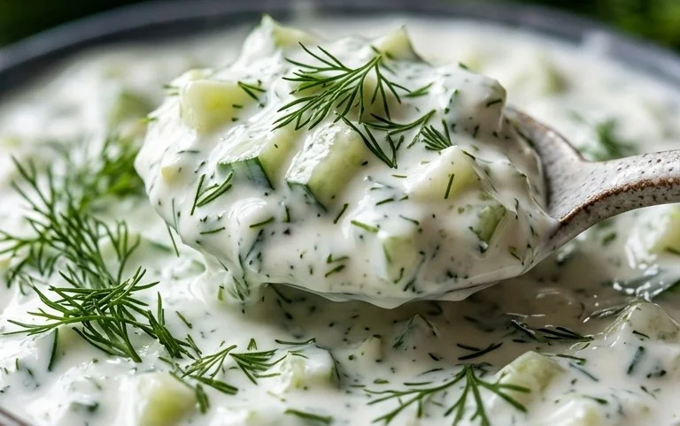 Cucumber Dip with Sour Cream and Dill