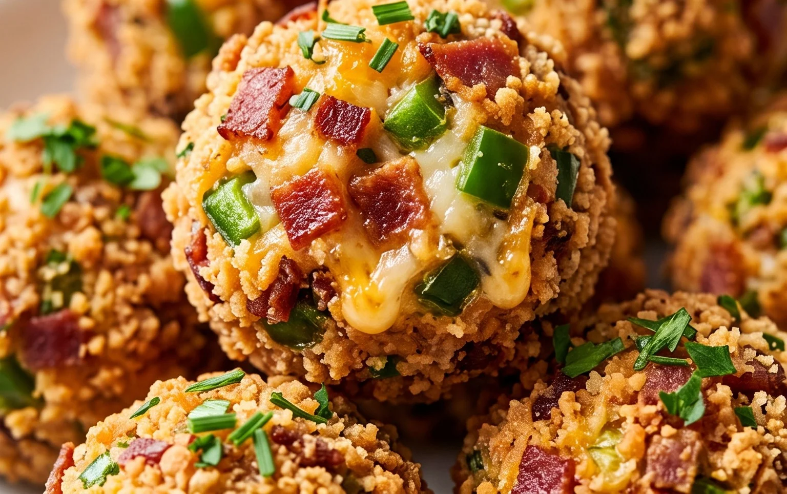 Beef Bacon Jalapeño Popper Cheese Balls