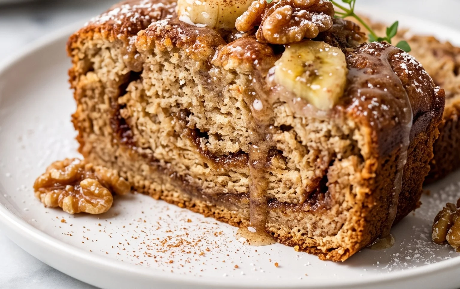 Cinnamon Roll Banana Bread