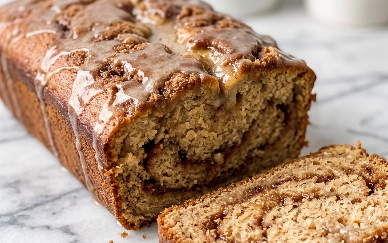 Cinnamon Roll Banana Bread
