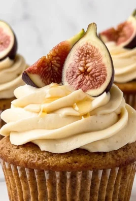 Fig Cupcakes with Honey Cream Cheese Frosting