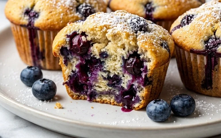 Homemade Blueberry Muffins