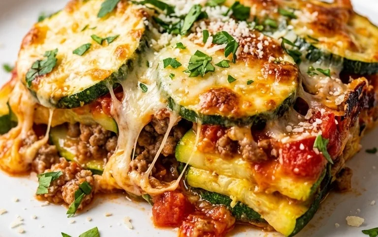 Cheesy Baked Zucchini Casserole