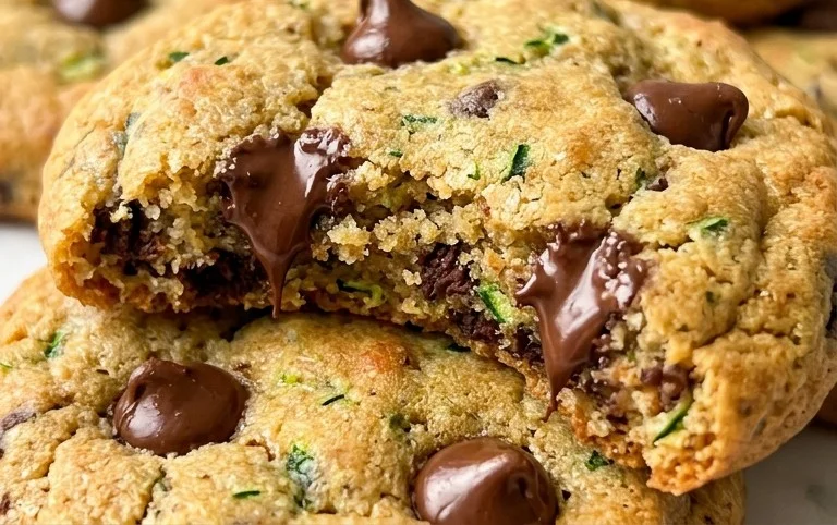 Soft Zucchini Cookies with Chocolate Chips
