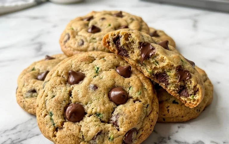 Soft Zucchini Cookies with Chocolate Chips